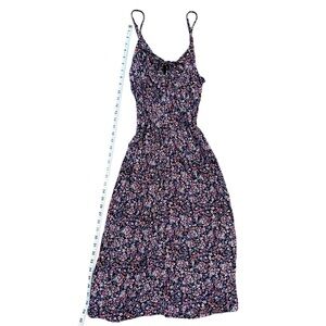 Whimsigoth Floral Spaghetti Strap Dress